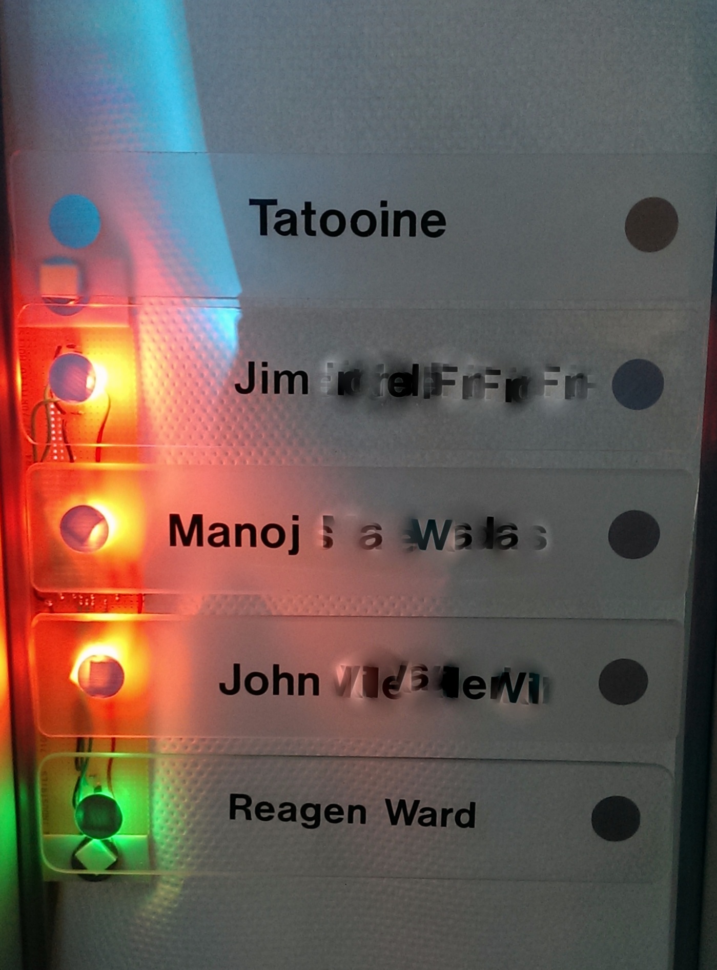 IM status indicator nameplates with the RaspberryPi Raspberry Pi Pod